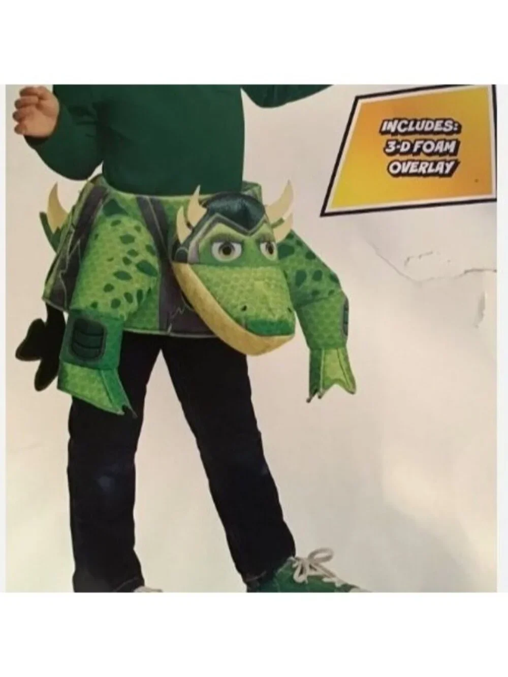 PJ Masks Green Power Lizard Costume Toddler One Size Halloween NEW w/FLAW